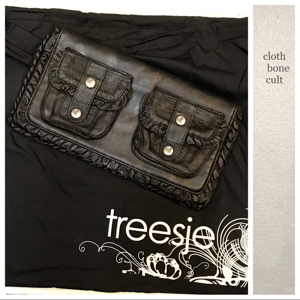 Treesje leather CLUTCH
